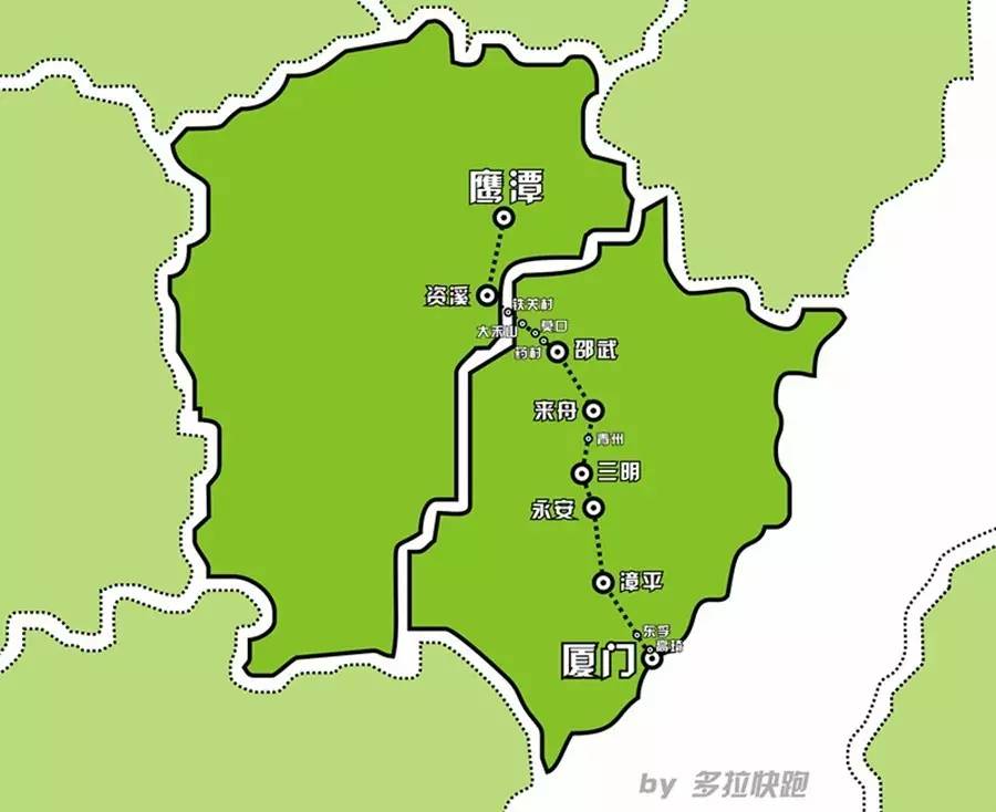 鹰厦铁路线路图图片