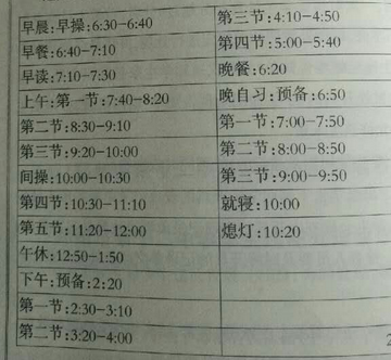 四中郑州一中河南省实验郑州外国语ps:74中和101中的作息时间待更新