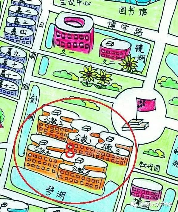 湖南科技大学校园地图图片