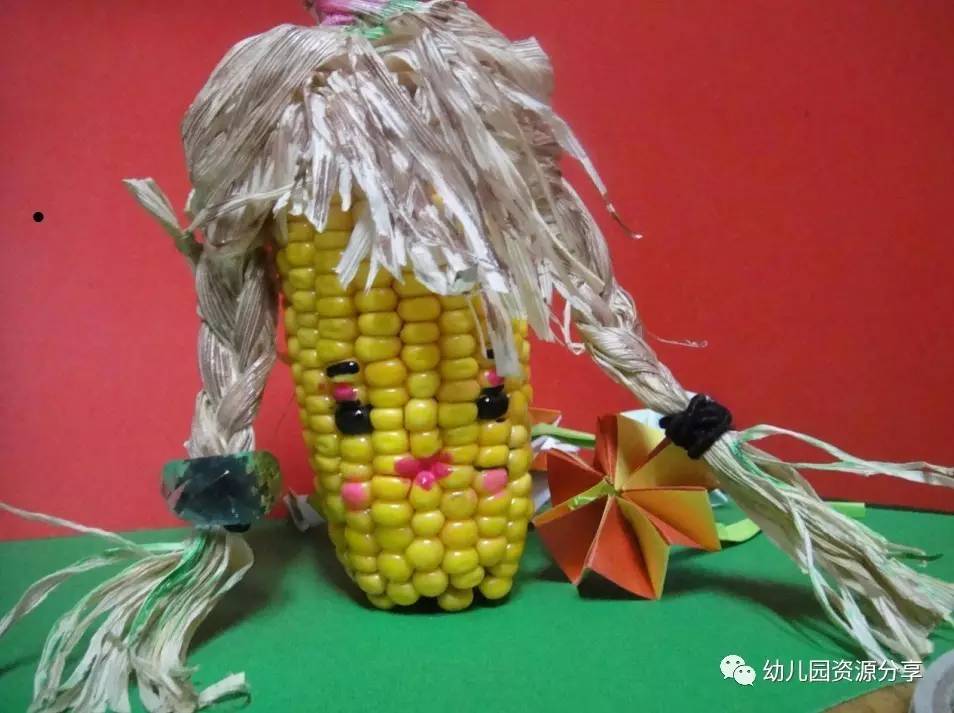 玉米杆子做的手工图片图片