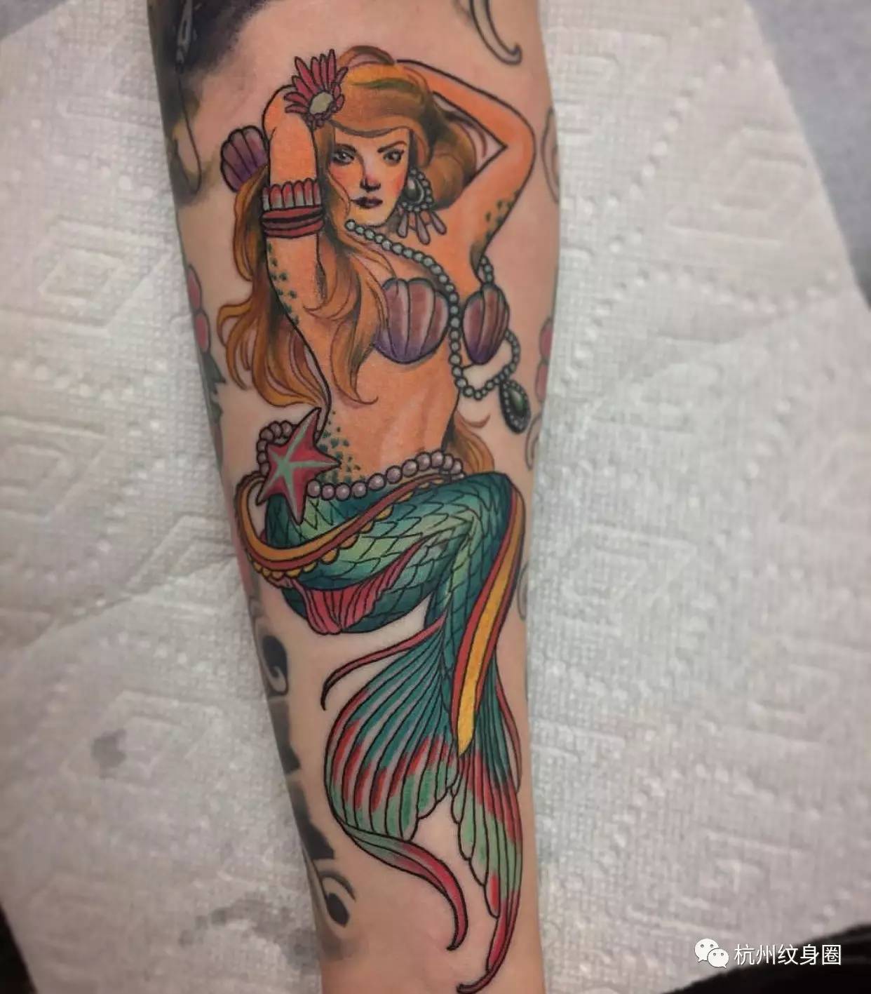 tattoo紋身素材美人魚