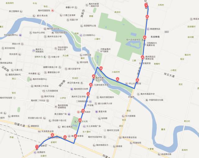 截止到今天禹州15條最新公交路線圖果斷收藏