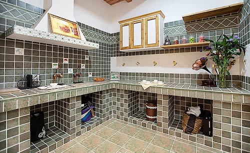 厨房砖砌橱柜效果图图片