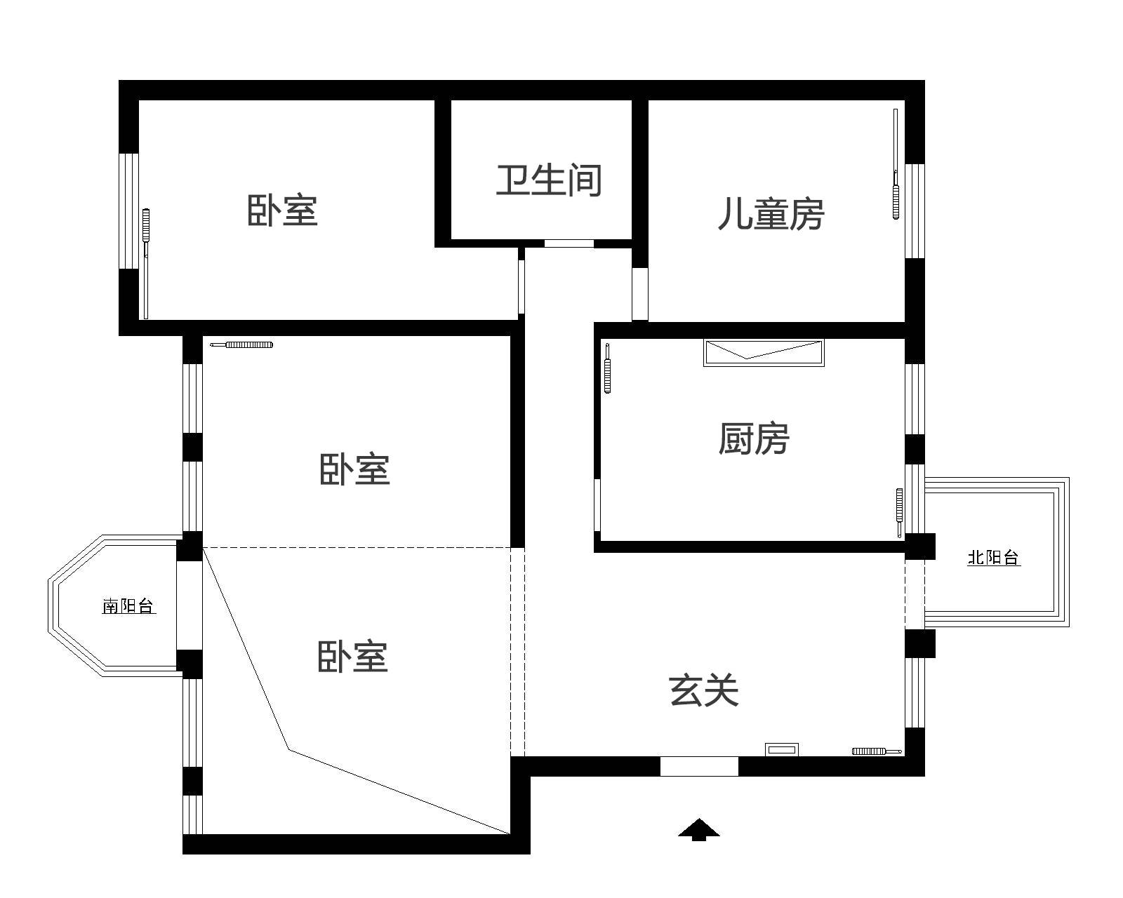 普通家庭平面图简单图片