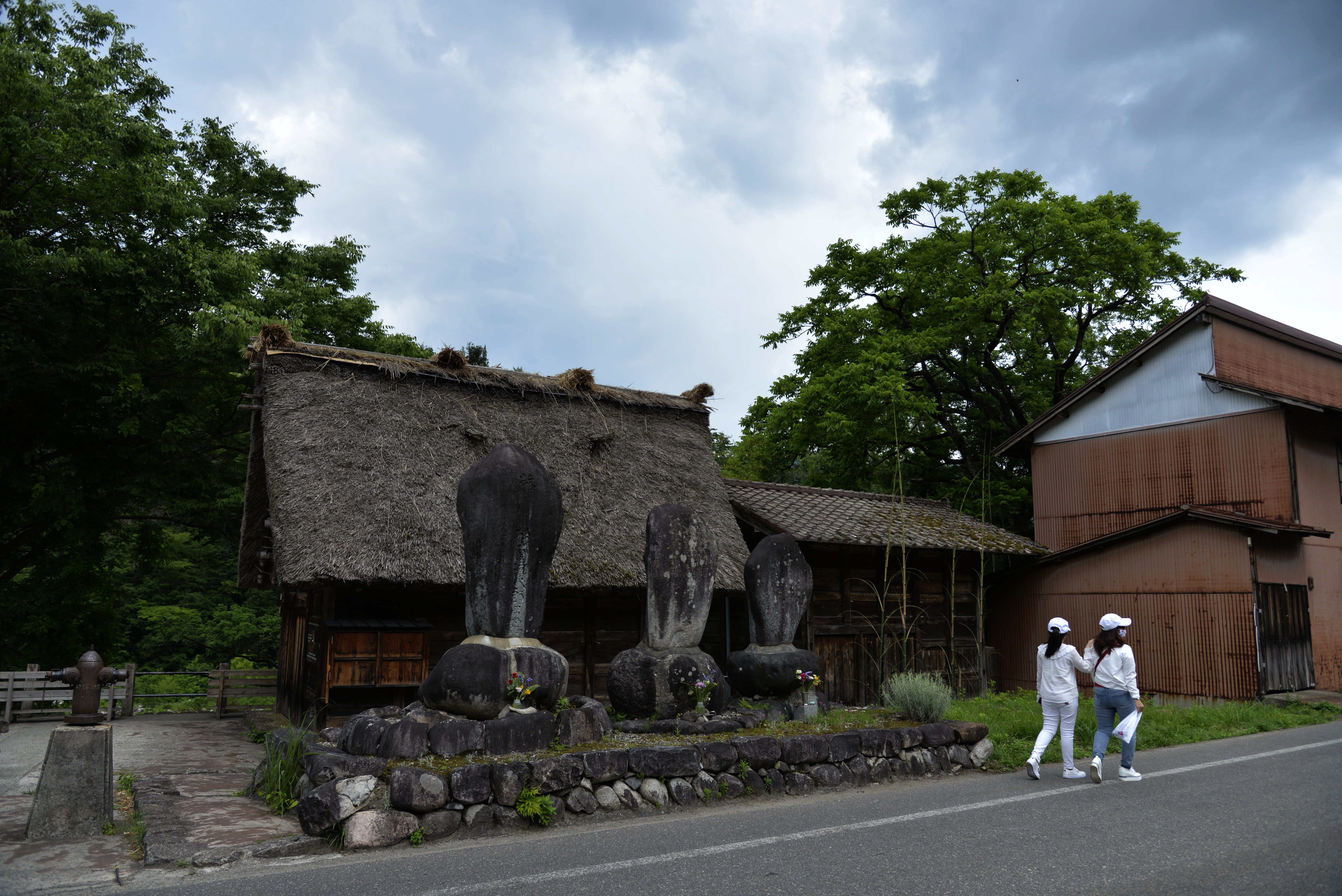 日本白川合掌村家家草屋开门见山