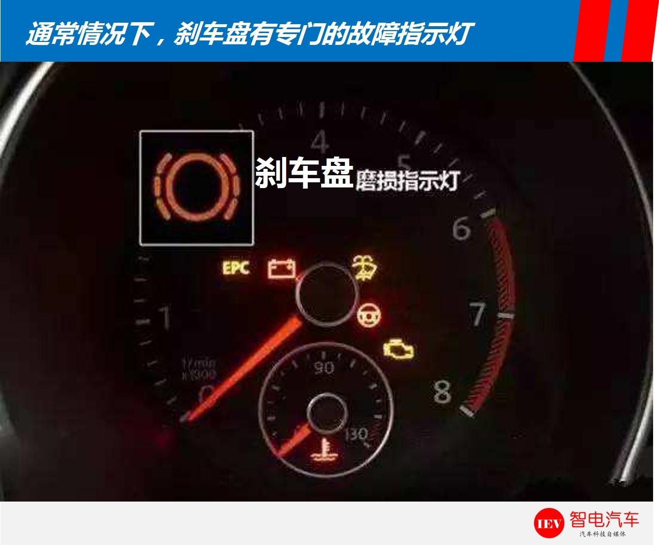 简洁的方法是看仪表盘的刹车故障灯,如果刹车盘到了极限,通常会报警