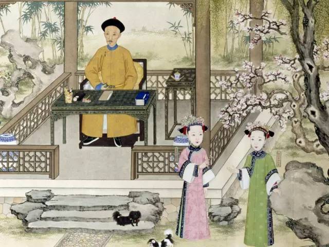 清人画旻宁行乐图轴故宫博物院鼻烟风尚最早始于十七世纪的欧洲王室