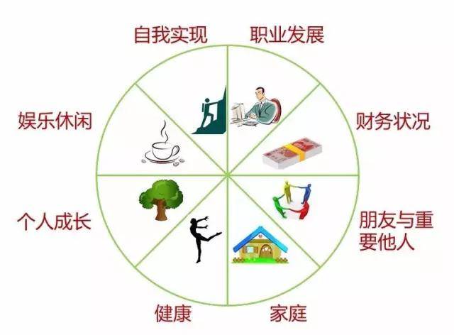 新精英生涯的生命之花,又叫平衡轮, 它将生活划分为八个重要方向