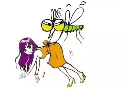 蚊子漫画咬人图片