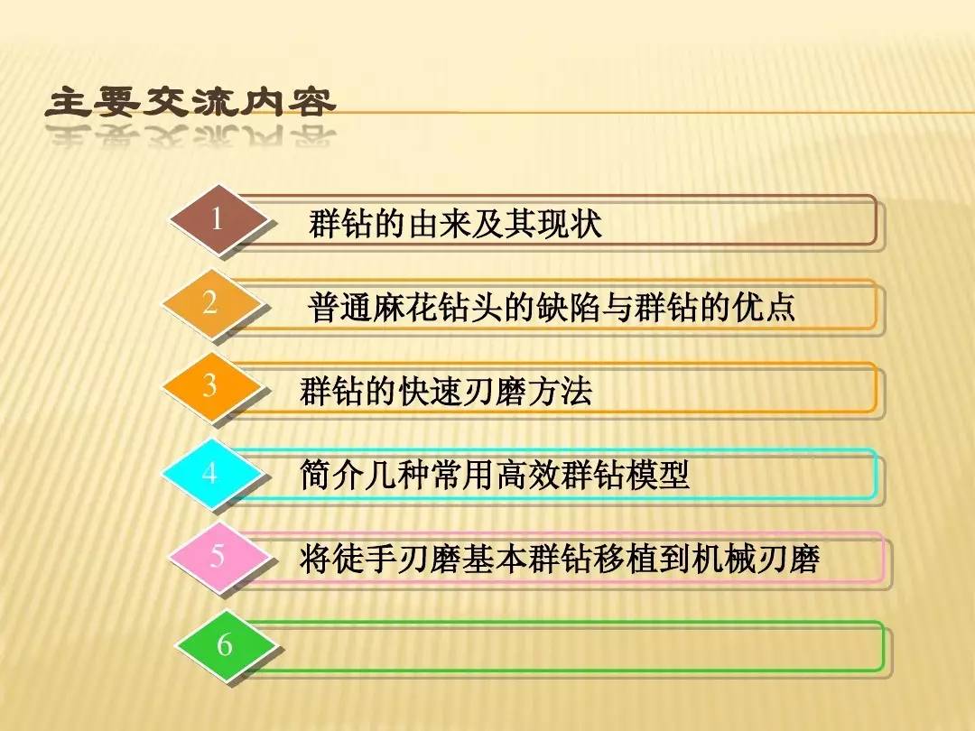 群钻的刃磨方式请掌握这种高效技能