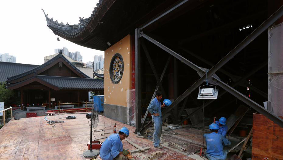 史無前例上海玉佛寺大雄寶殿將平移30餘米