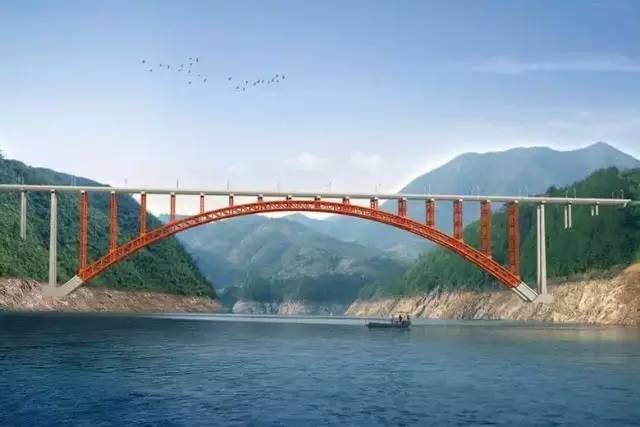 【浙江公路之最】单跨最长的上承式钢拱管特大桥——乌溪江大桥