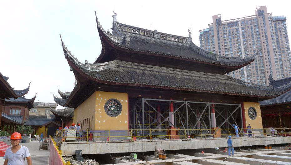 史無前例上海玉佛寺大雄寶殿將平移30餘米