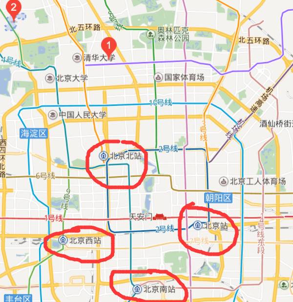 北京北站地图位置图片