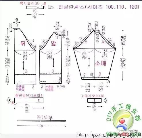 兒童衛衣裁剪圖涵蓋各年齡段