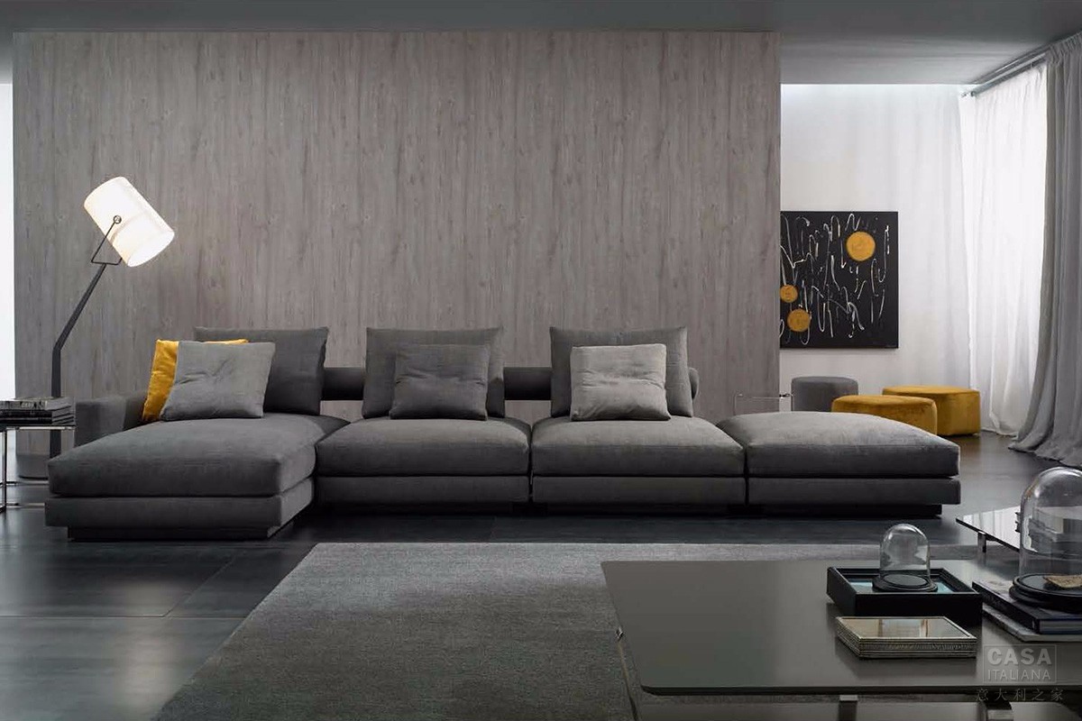 casadesus意大利现代客厅布艺组合沙发文艺复兴时期的意大利家具以