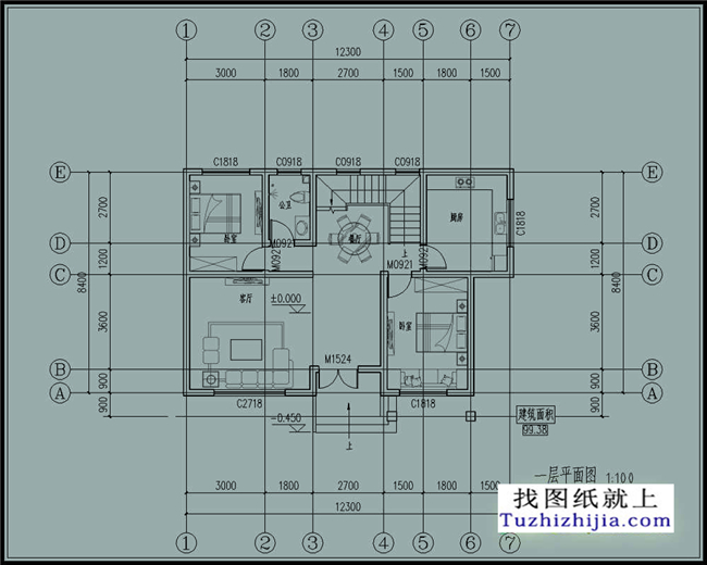 非常洋氣的農村二層cad設計圖好多人看了都想建