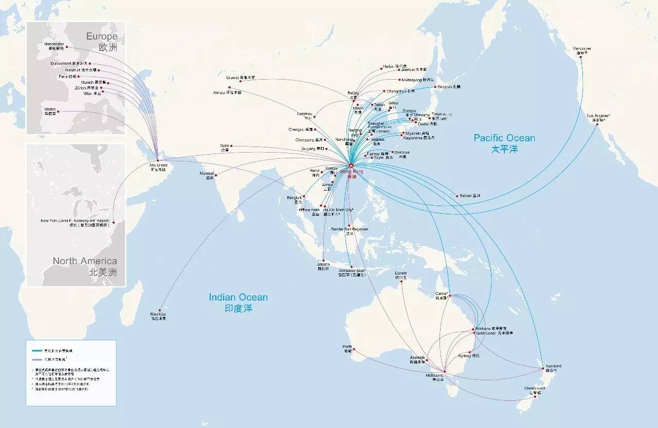 [航司资讯] 香港航空将开通多条香港直飞北美航线