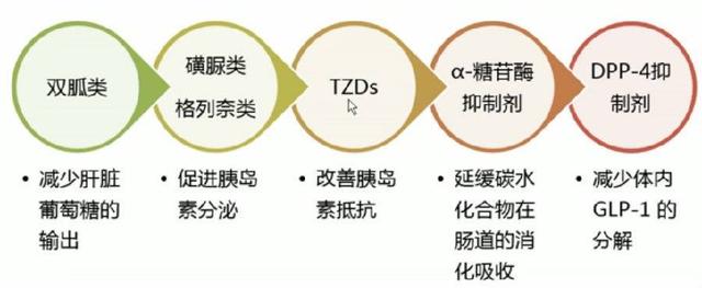 這支主力軍主要包括三大類:磺脲類,雙胍類,α-葡萄糖苷酶抑制劑.