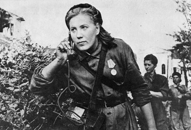 二战苏联军队俘虏的日本女兵