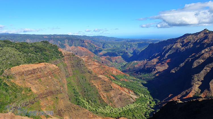 夏威夷可愛島的威美雅峽谷