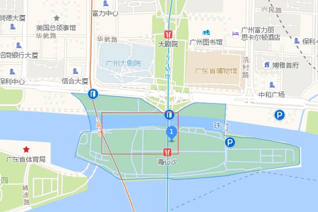 海心沙公园示意图图片