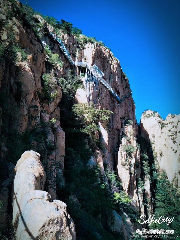 小樹旅遊〗秦皇島盤龍雲谷風景區 冰塘峪大峽谷 千米玻璃棧道 登