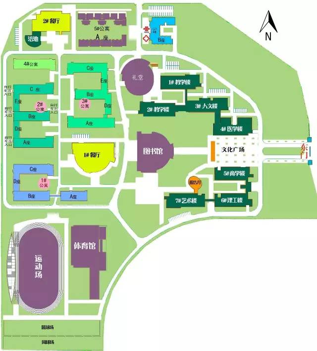 龙岩学院地图 平面图图片