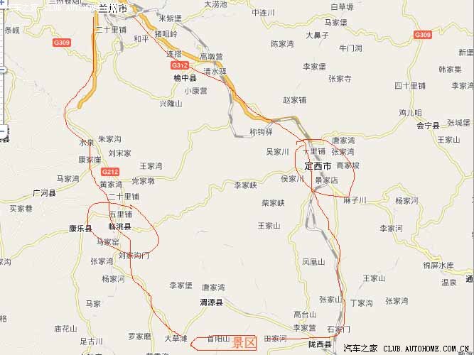 渭源县清源镇地图图片