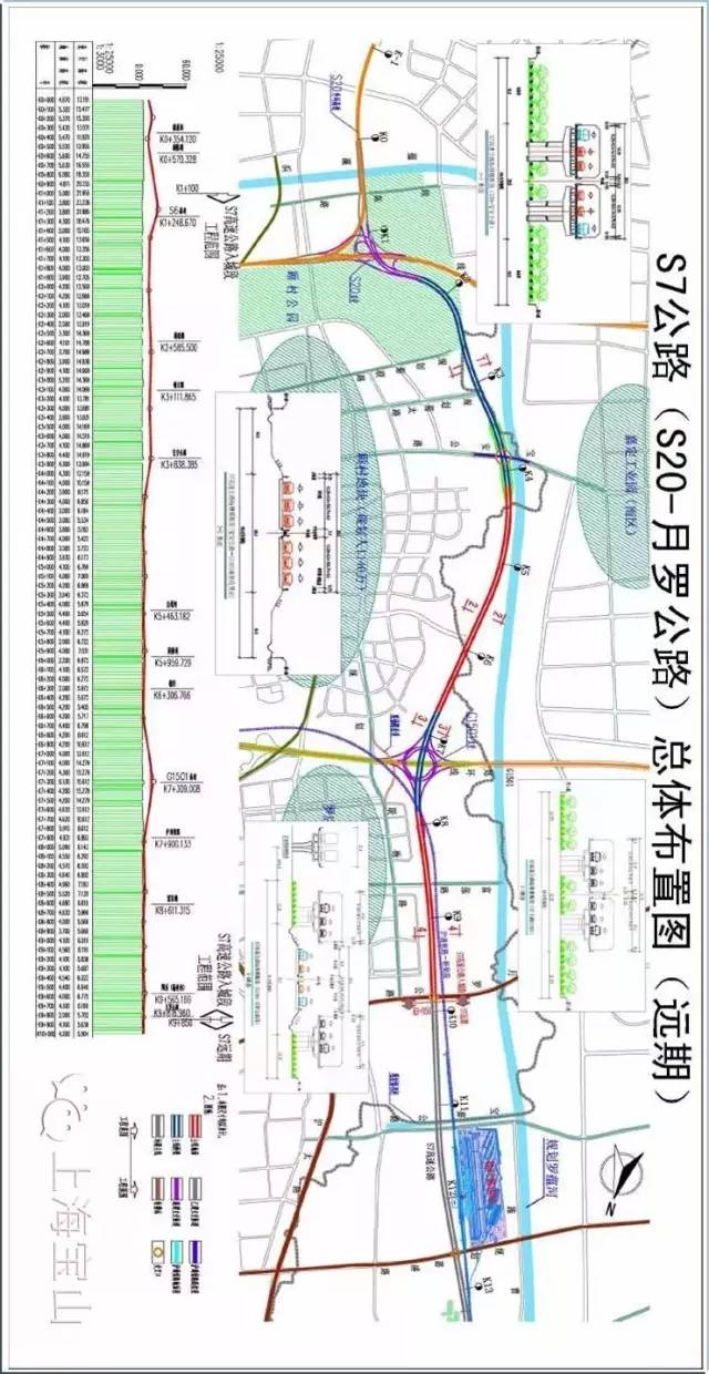 上海s7沪崇高速路线图图片