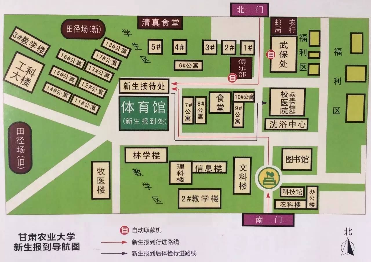 甘肃农业大学校内地图图片