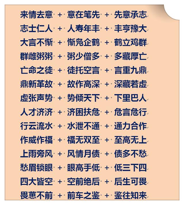 教育 正文 老师说成语接龙可是一个"知识游戏,我想我以后可以大显身