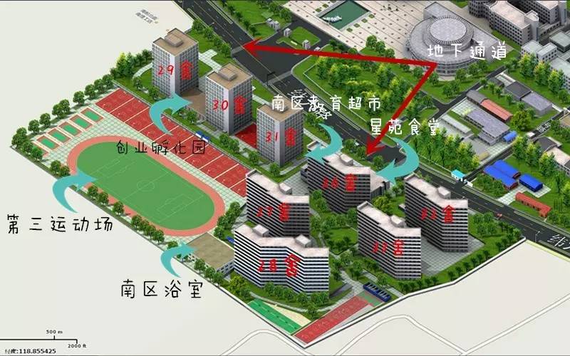 南京理工大学地图实景图片