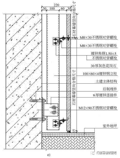 鋁板幕牆石材幕牆玻璃幕牆施工節點做法100多張詳圖