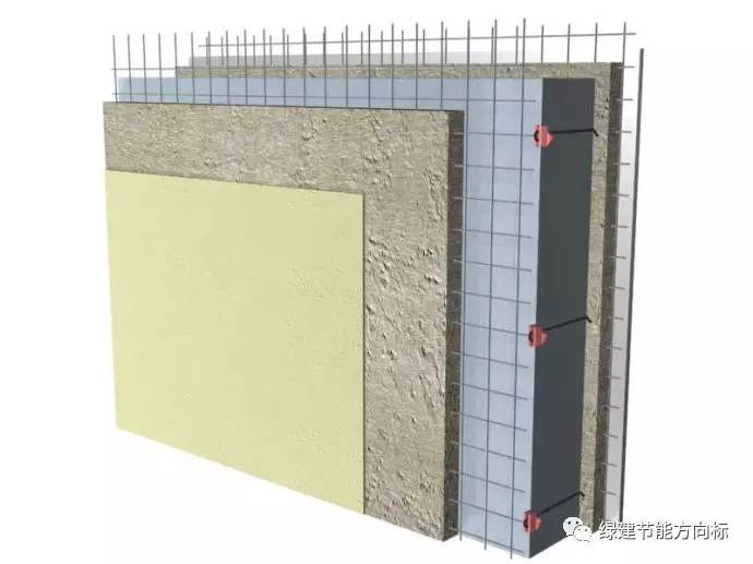 又一種外牆保溫施工體系:聚苯模塊 機噴混凝土現澆牆體節能技術