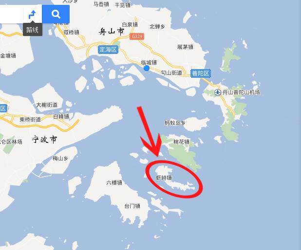 舟山虾峙岛地图图片