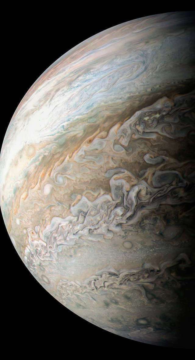 第七次飞掠木星,朱诺号拍下这些惊艳的木星照!