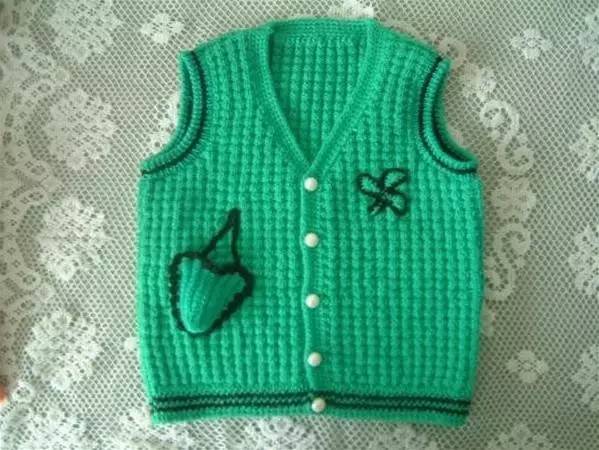 婴儿毛衣编织方法图片