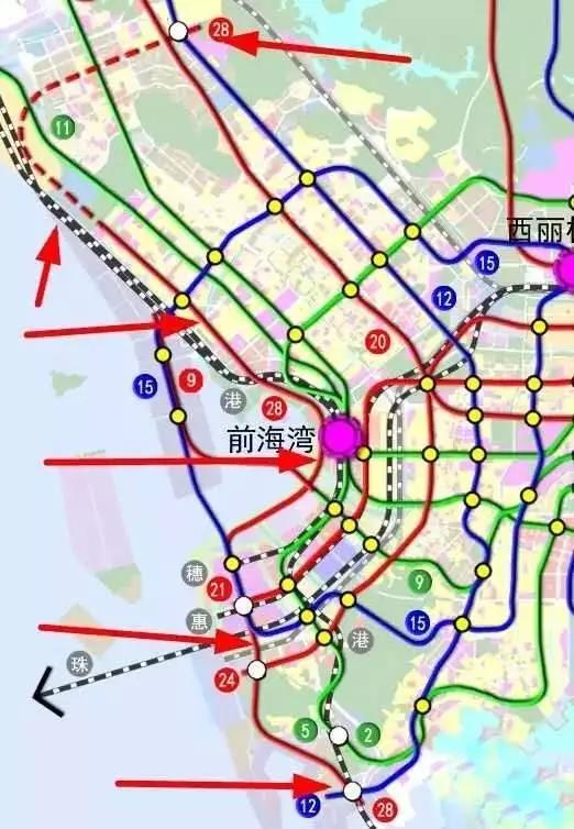 深圳宝安公园地铁路线图片