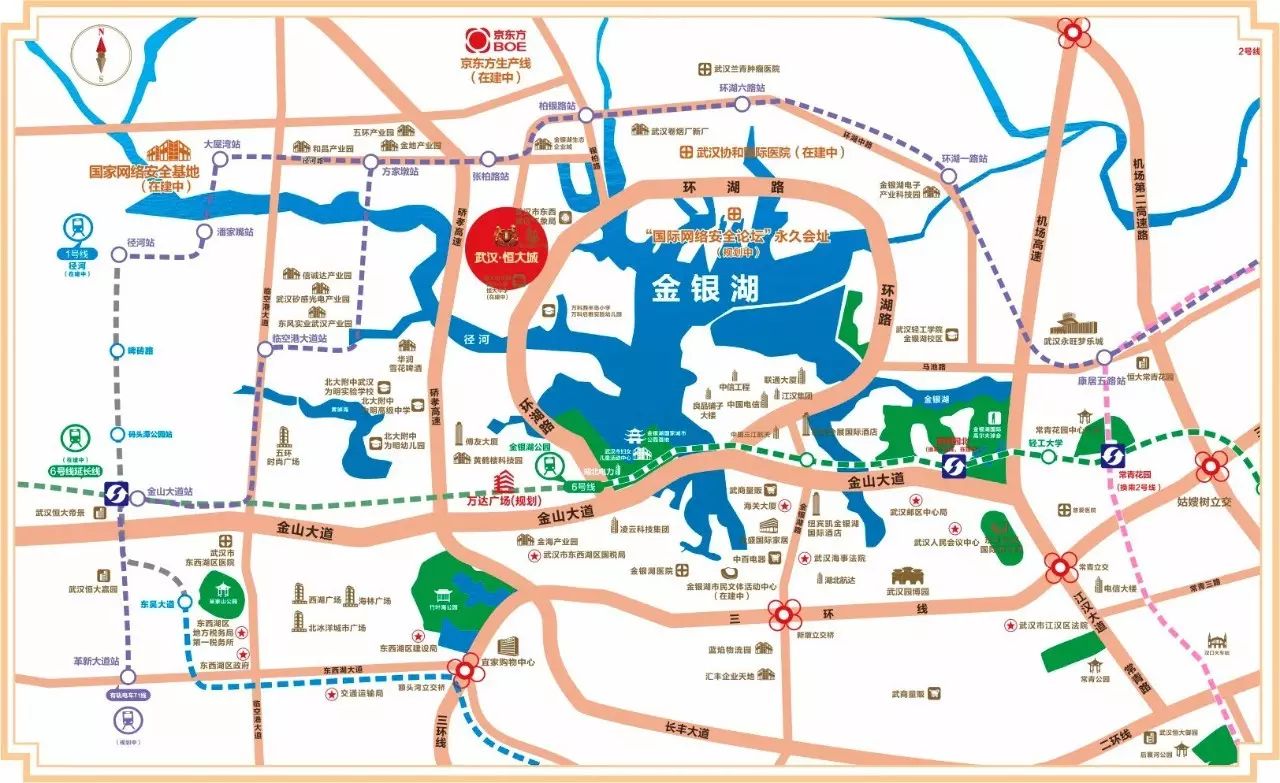 武汉金银湖规划图片