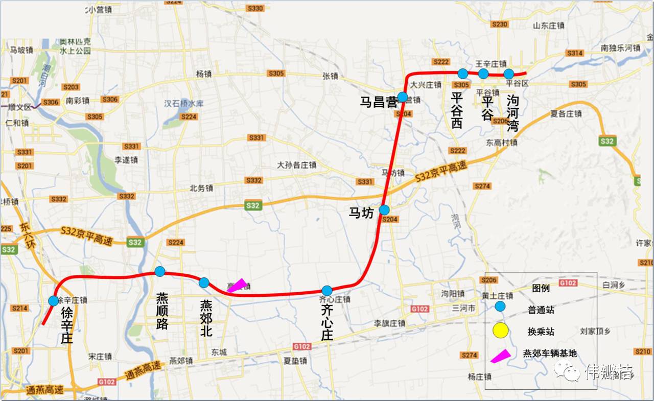 平谷线线路示意图实际上,去年年底,平谷线马坊至马昌营区间就已开工