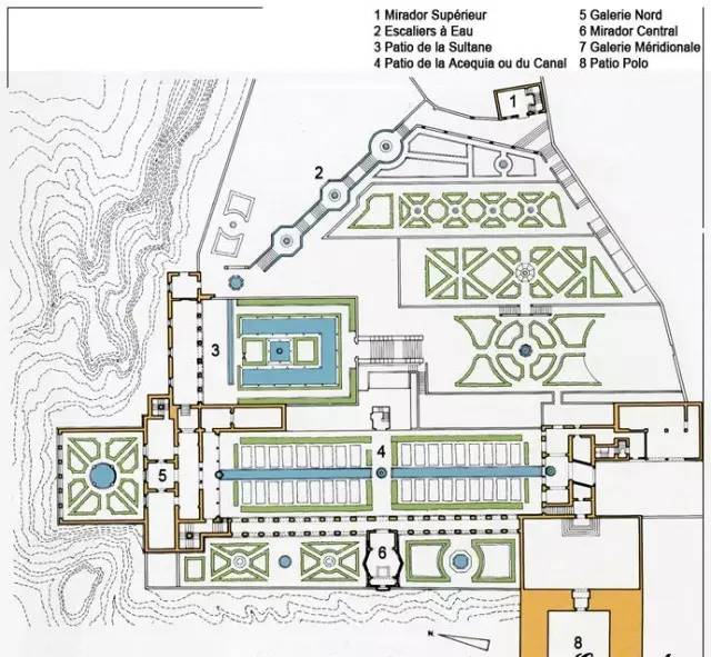 阿尔罕布拉宫平面图图片