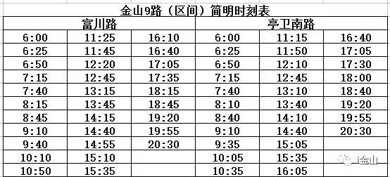 转转转2017最新公交时刻表大全