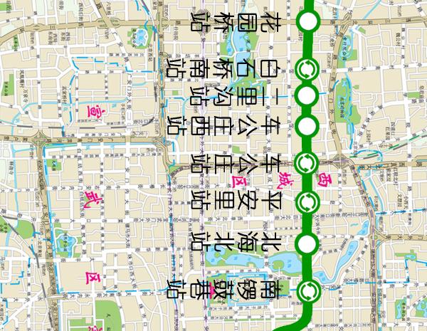 北京地铁6号线路图图片