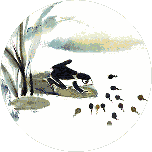 《猪八戒吃西瓜》(1958年),第一部水墨动画片《小蝌蚪找妈妈》(1960年
