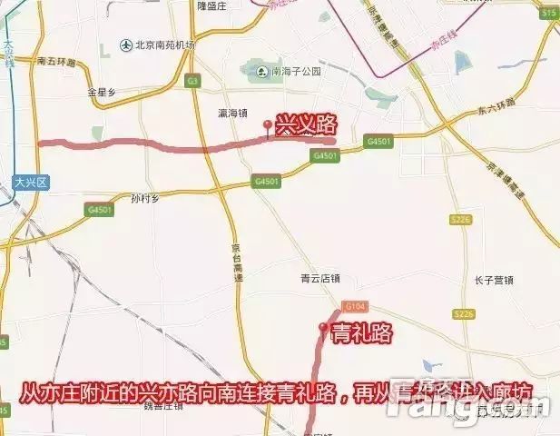 北京105国道全程线路图图片