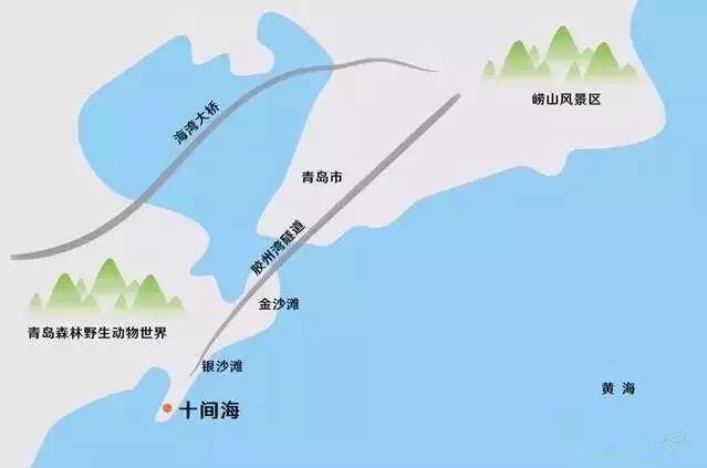 青島市內城區50分鐘車程;青島火車站40分鐘,流亭機場1-1