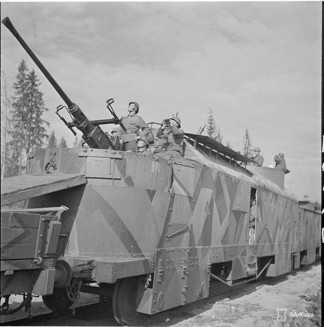 德军击毁的苏联为了祖国号装甲列车芬兰装甲列车博物馆中的bp