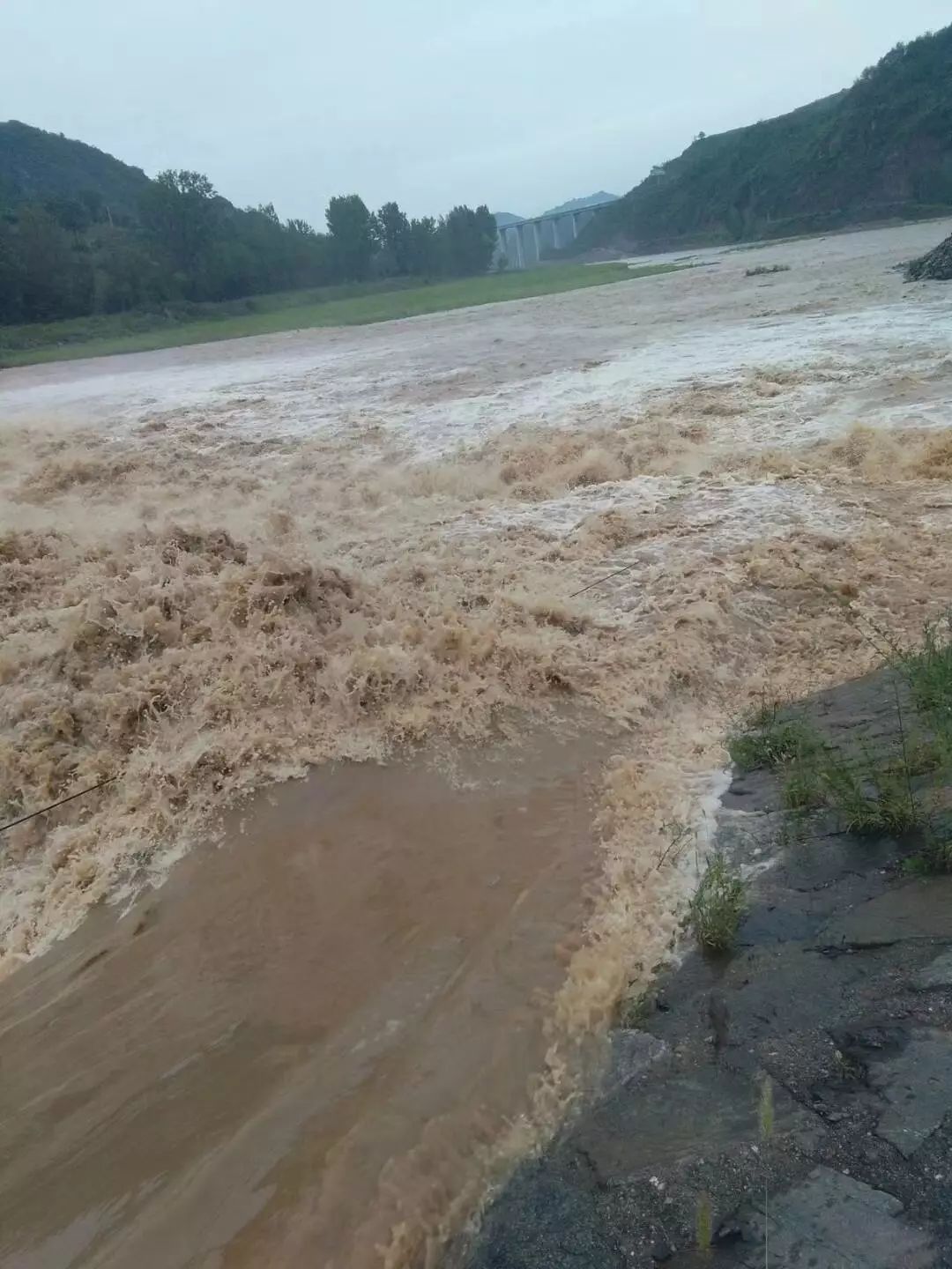河南汝州寄料洪水图片