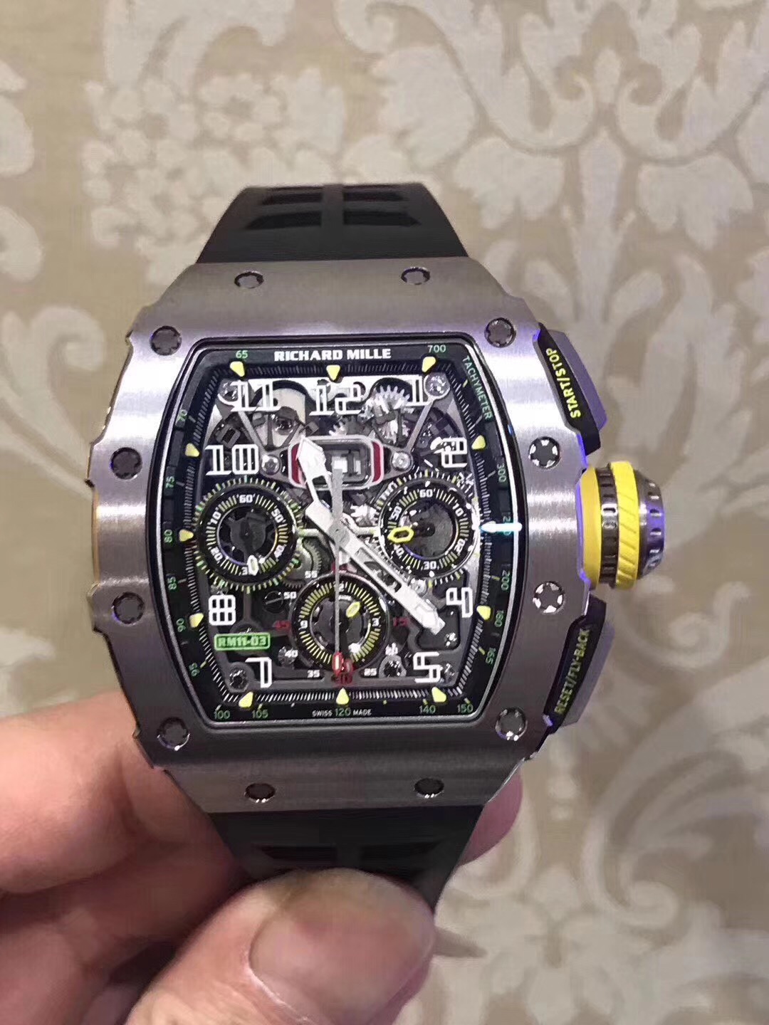 相关链接：理查德米尔Richard Mille-RM11-03自动上弦飞返计时时速表